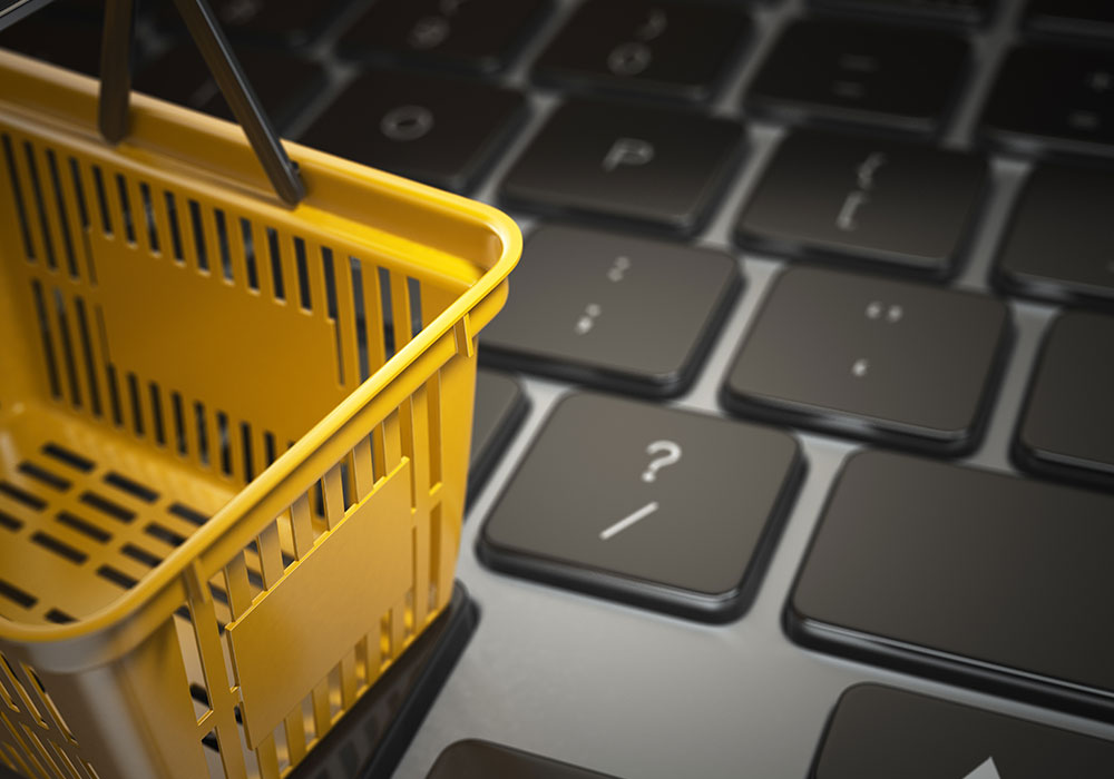 E-commerce, online shopping, internet purchases concept